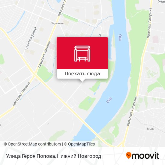 Карта Улица Героя Попова