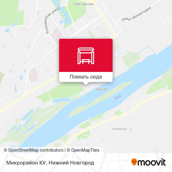 Карта Микрорайон Юг