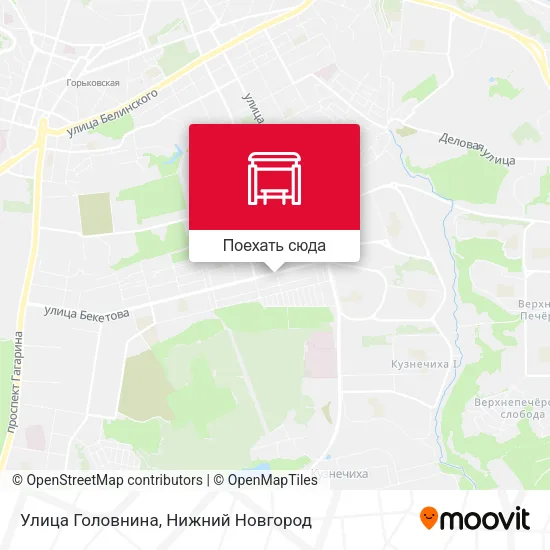 Карта Улица Головнина