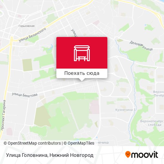 Карта Улица Головнина
