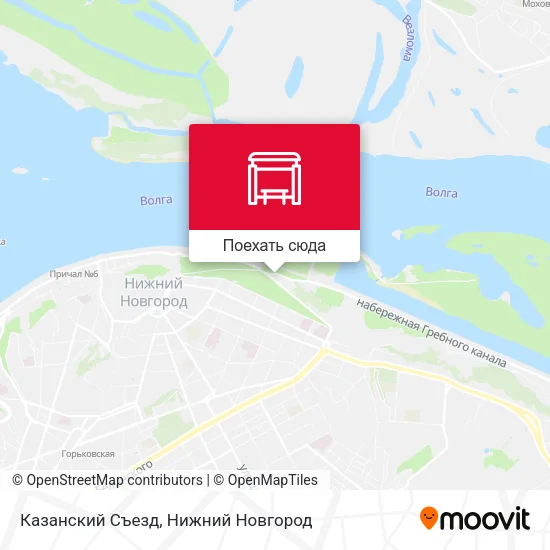 Карта Казанский Съезд