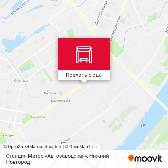 Карта Станция Метро «Автозаводская»