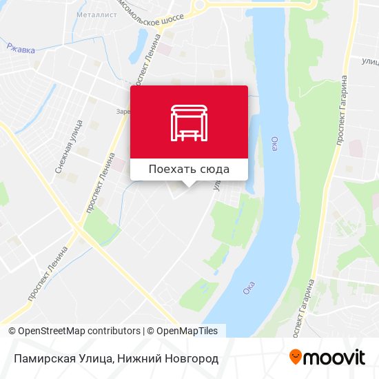 Карта Памирская Улица