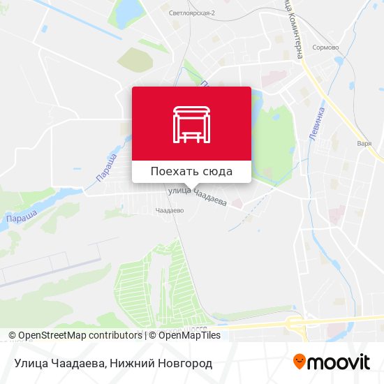 Карта Улица Чаадаева
