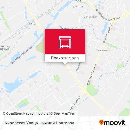 Карта Кировская Улица