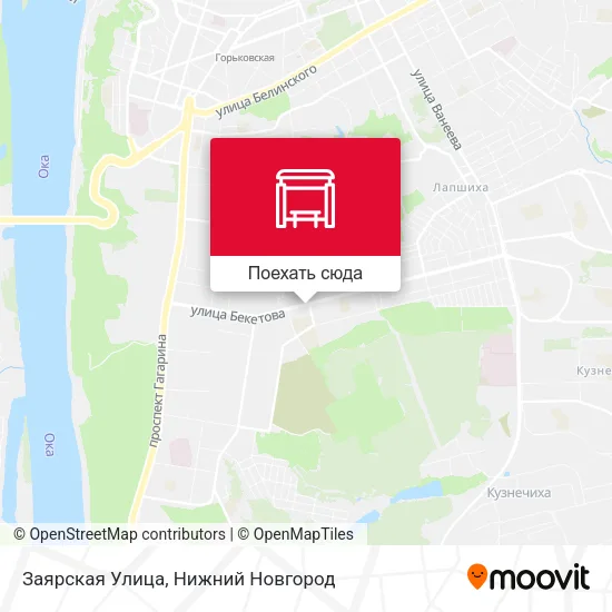 Карта Заярская Улица