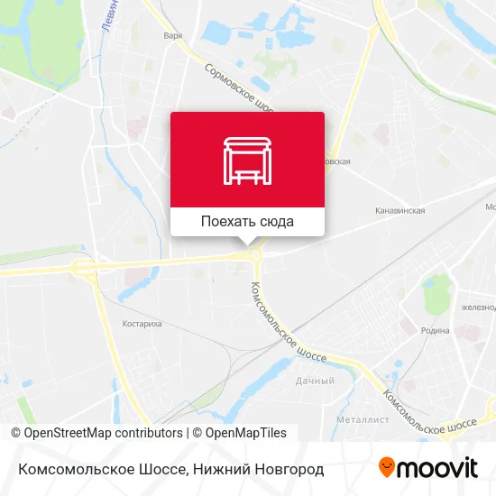 Карта Комсомольское Шоссе