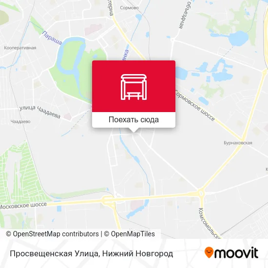 Карта Просвещенская Улица