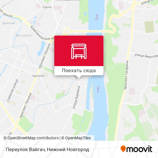 Карта Переулок Вайгач