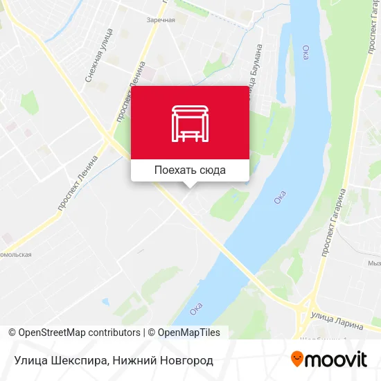 Карта Улица Шекспира