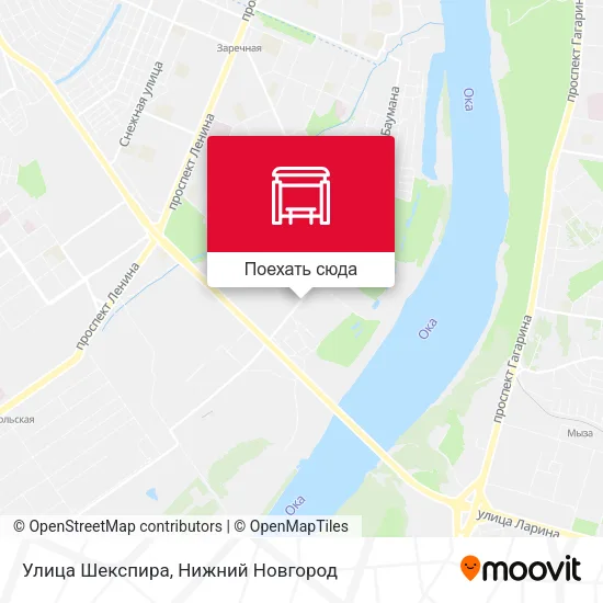 Карта Улица Шекспира