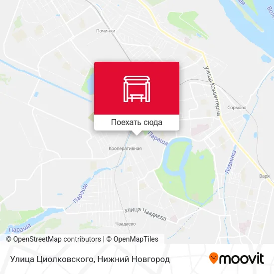 Карта Улица Циолковского