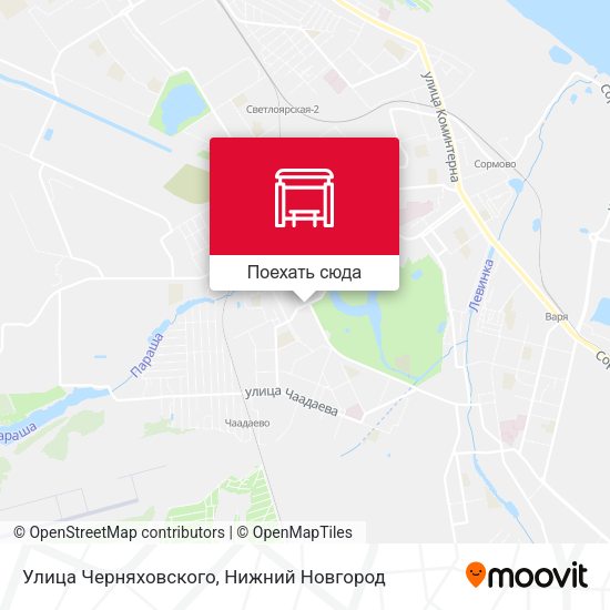 Карта Улица Черняховского