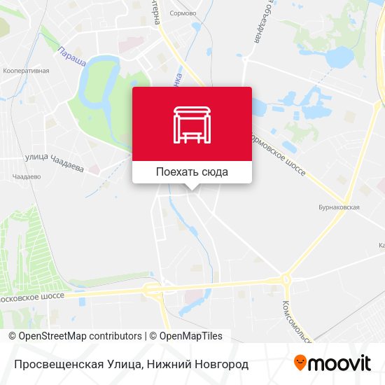 Карта Просвещенская Улица