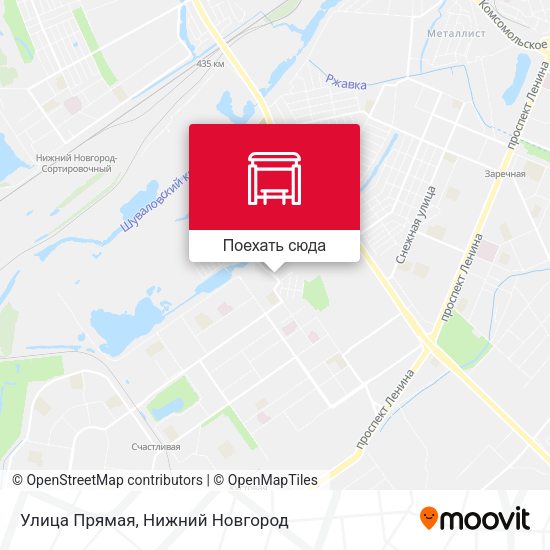 Карта Улица Прямая