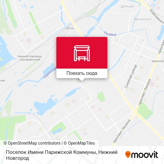 Карта Поселок Имени Парижской Коммуны