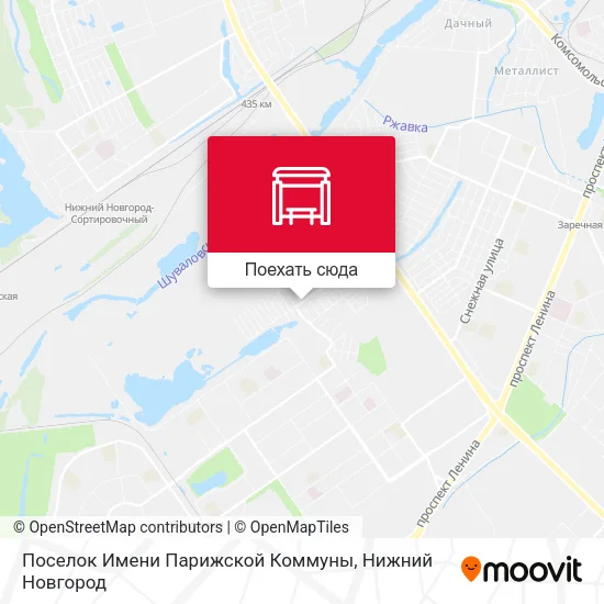 Карта Поселок Имени Парижской Коммуны