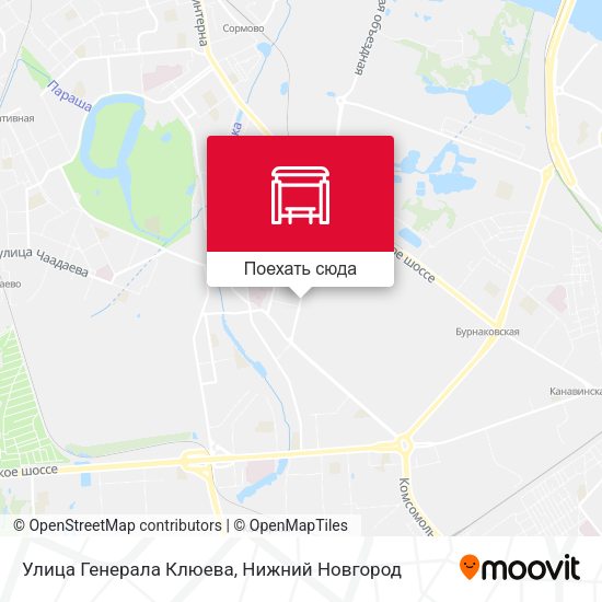 Карта Улица Генерала Клюева