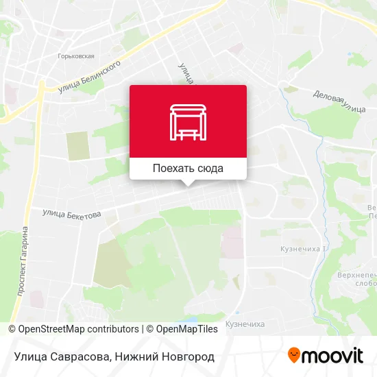 Карта Улица Саврасова