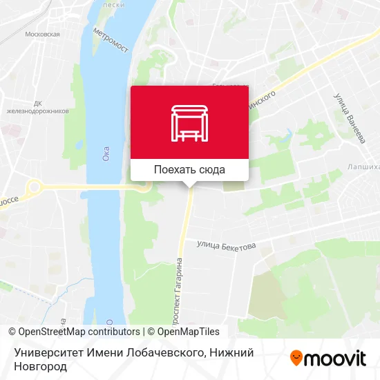 Карта Университет Имени Лобачевского