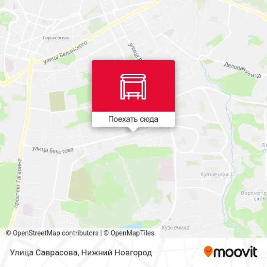 Карта Улица Саврасова