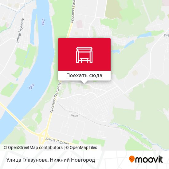 Карта Улица Глазунова