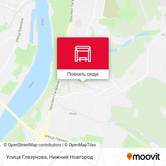 Карта Улица Глазунова