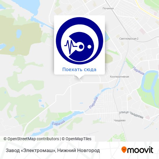 Карта Завод «Электромаш»