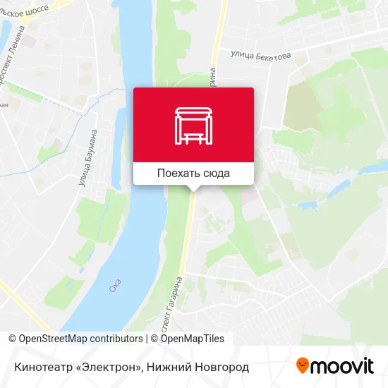 Карта Кинотеатр «Электрон»