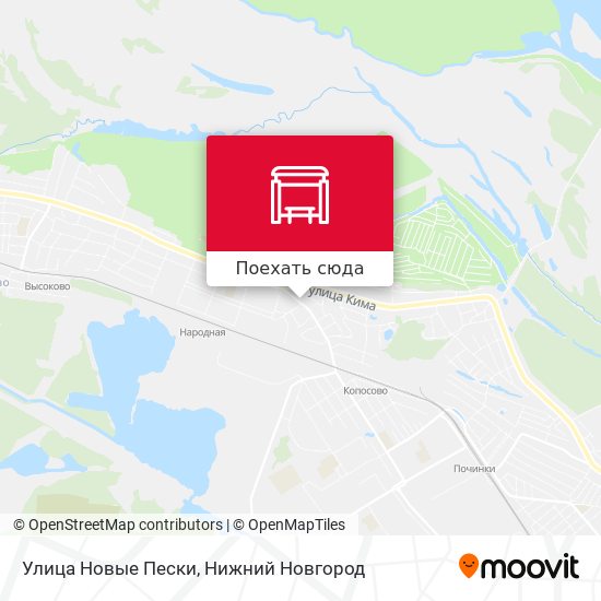 Карта Улица Новые Пески