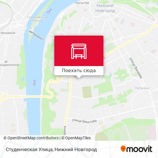 Карта Студенческая Улица