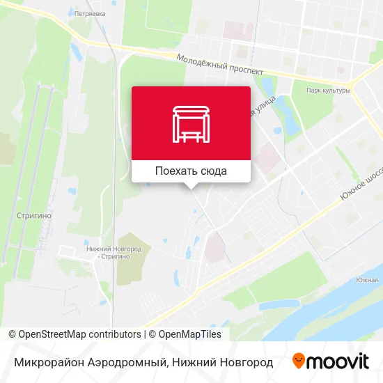 Карта Микрорайон Аэродромный