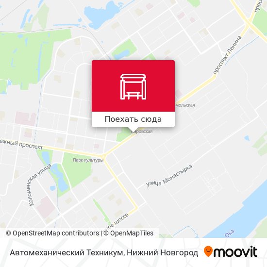 Карта Автомеханический Техникум