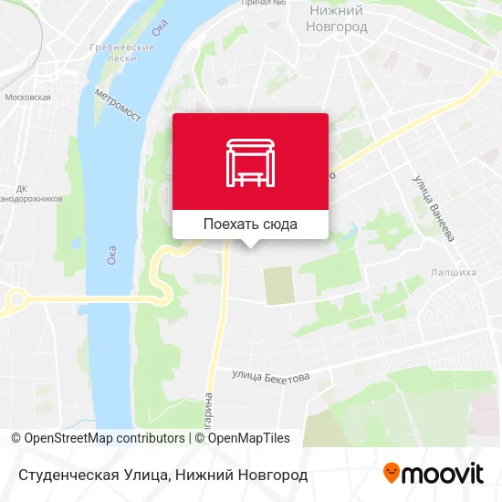 Карта Студенческая Улица