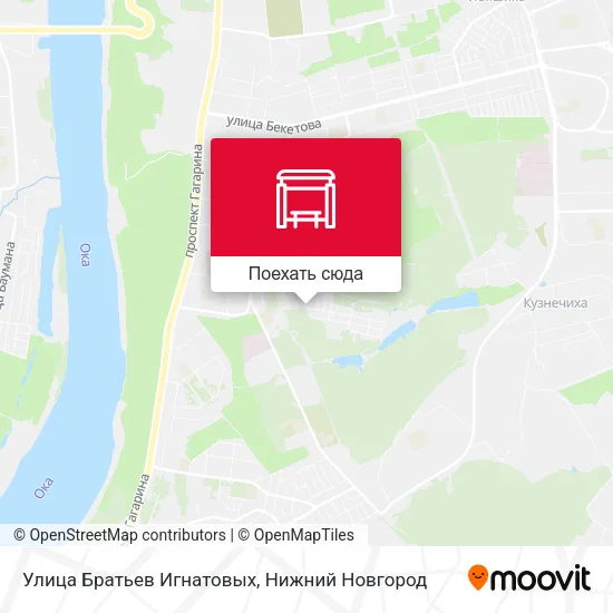 Карта Улица Братьев Игнатовых