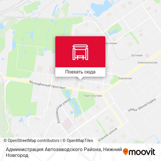 Карта Администрация Автозаводского Района