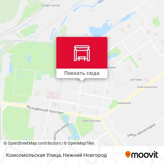 Карта Комсомольская Улица