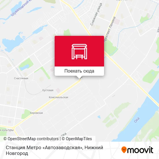 Карта Станция Метро «Автозаводская»