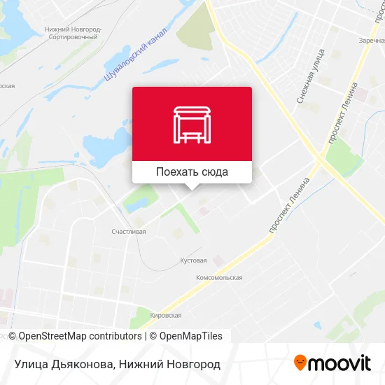 Карта Улица Дьяконова
