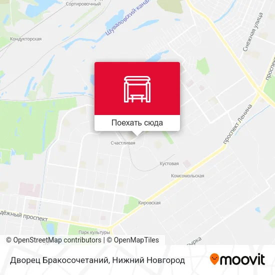 Карта Дворец Бракосочетаний