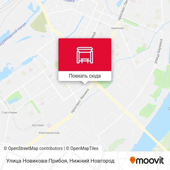 Карта Улица Новикова-Прибоя