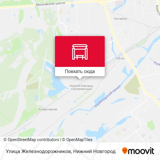 Карта Улица Железнодорожников