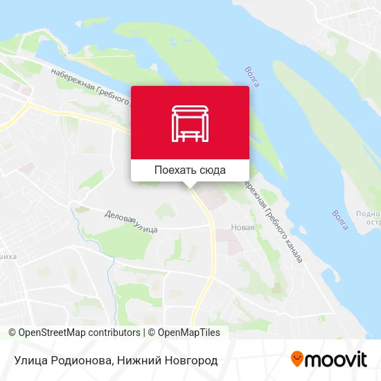 Карта Улица Родионова