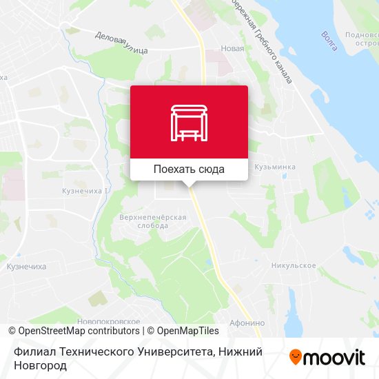 Карта Филиал Технического Университета