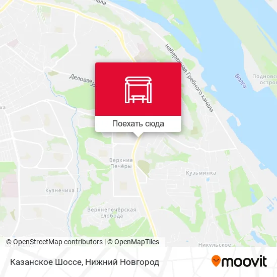 Карта Казанское Шоссе