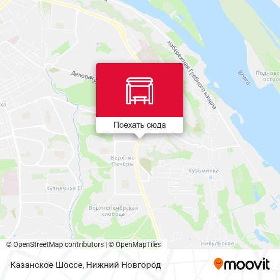 Карта Казанское Шоссе
