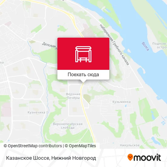 Карта Казанское Шоссе