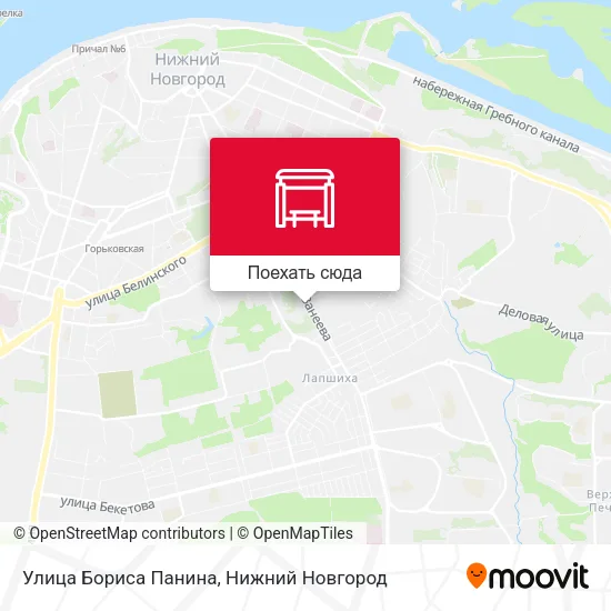 Карта Улица Бориса Панина