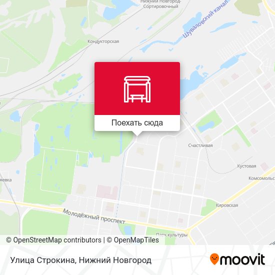 Карта Улица Строкина