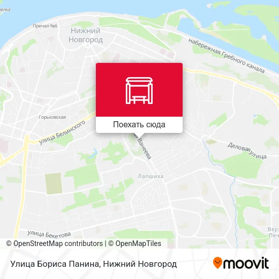 Карта Улица Бориса Панина